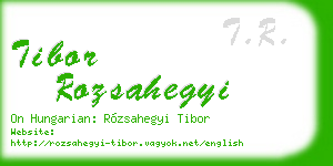tibor rozsahegyi business card